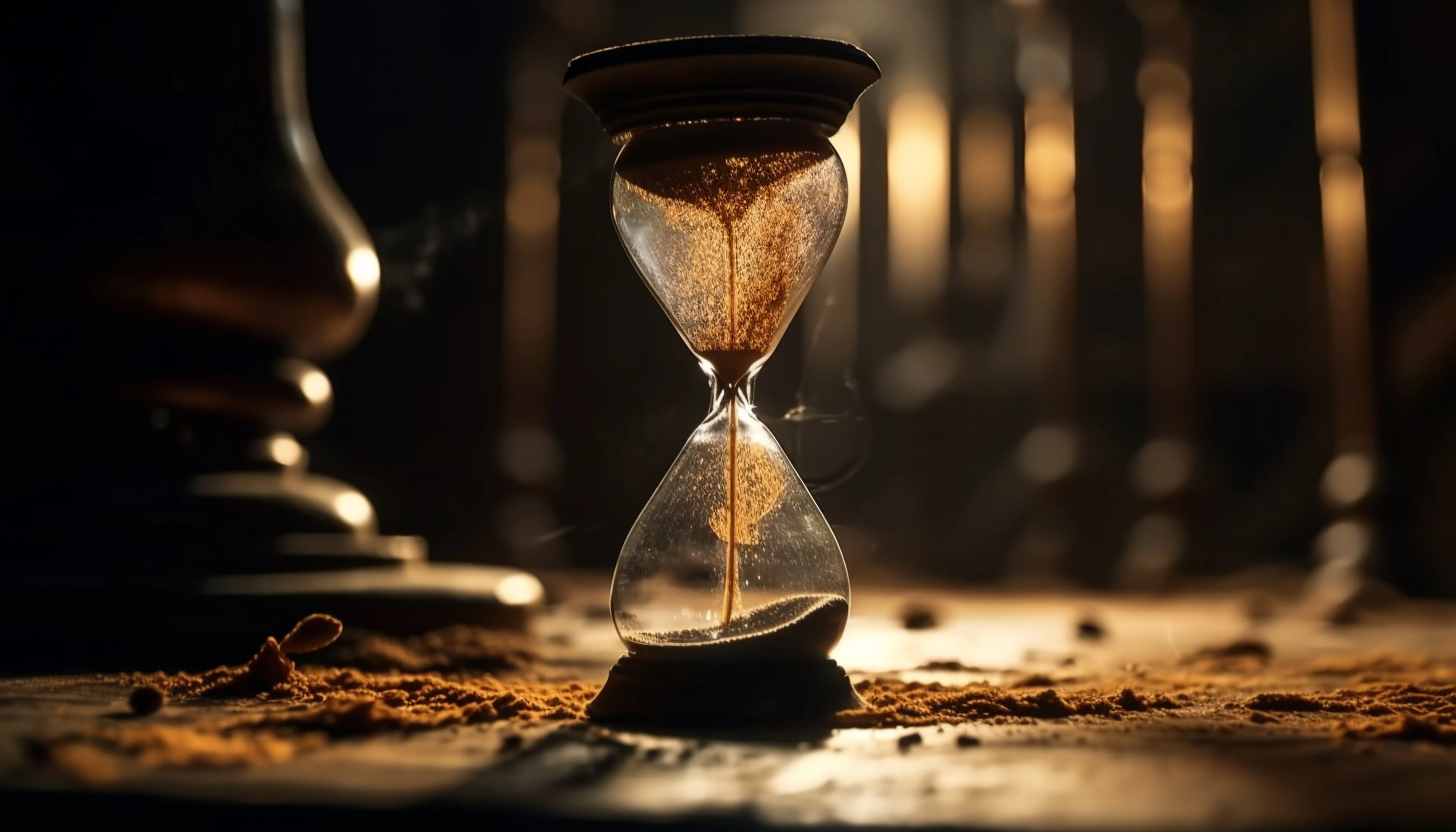 hourglass time running