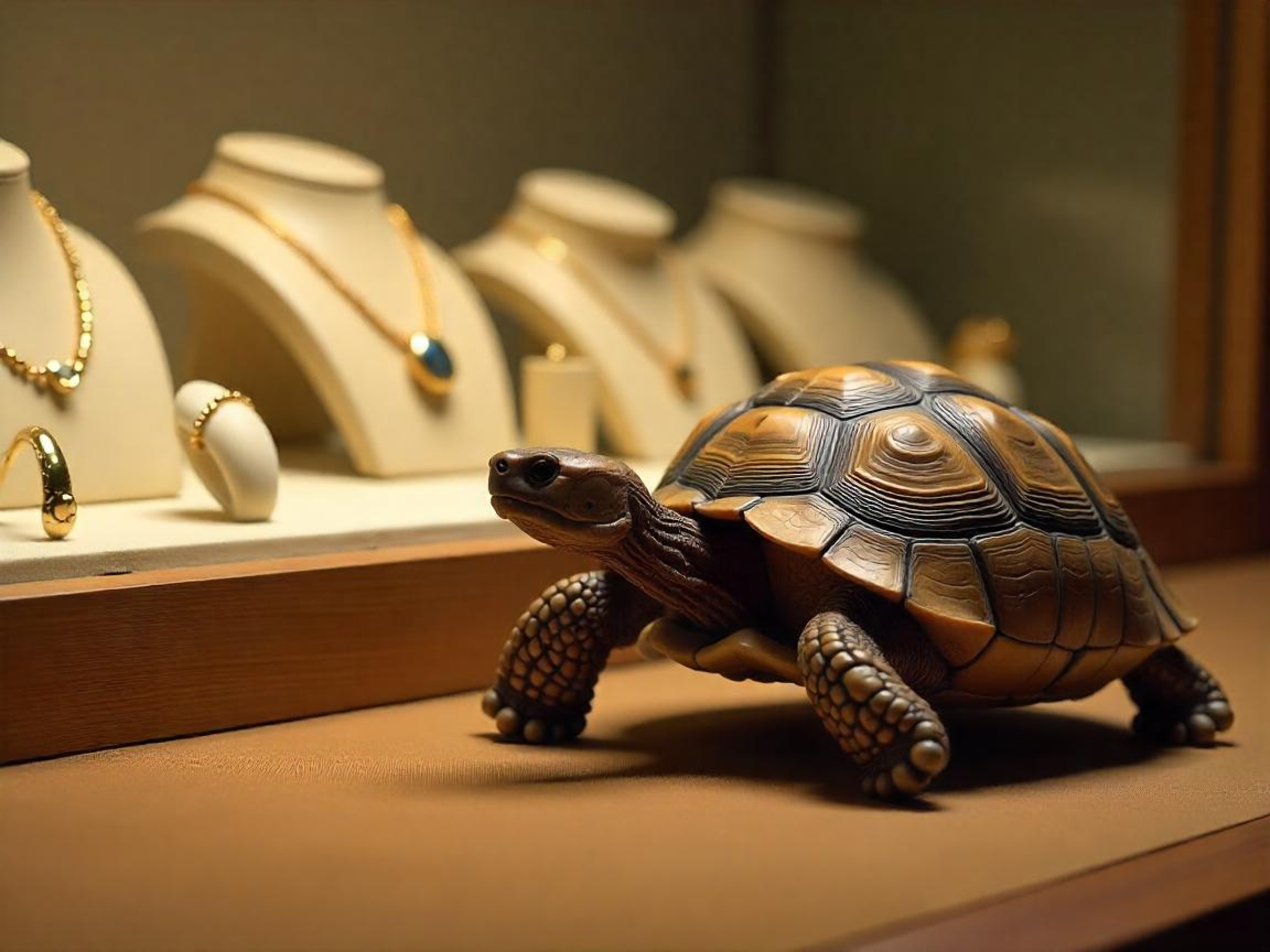 tortoise slowly moving